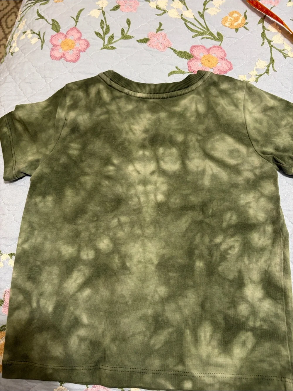Aspen Embroidered Logo Left Chest Green TieDye Toddlers PreOwned TShirt Size 3